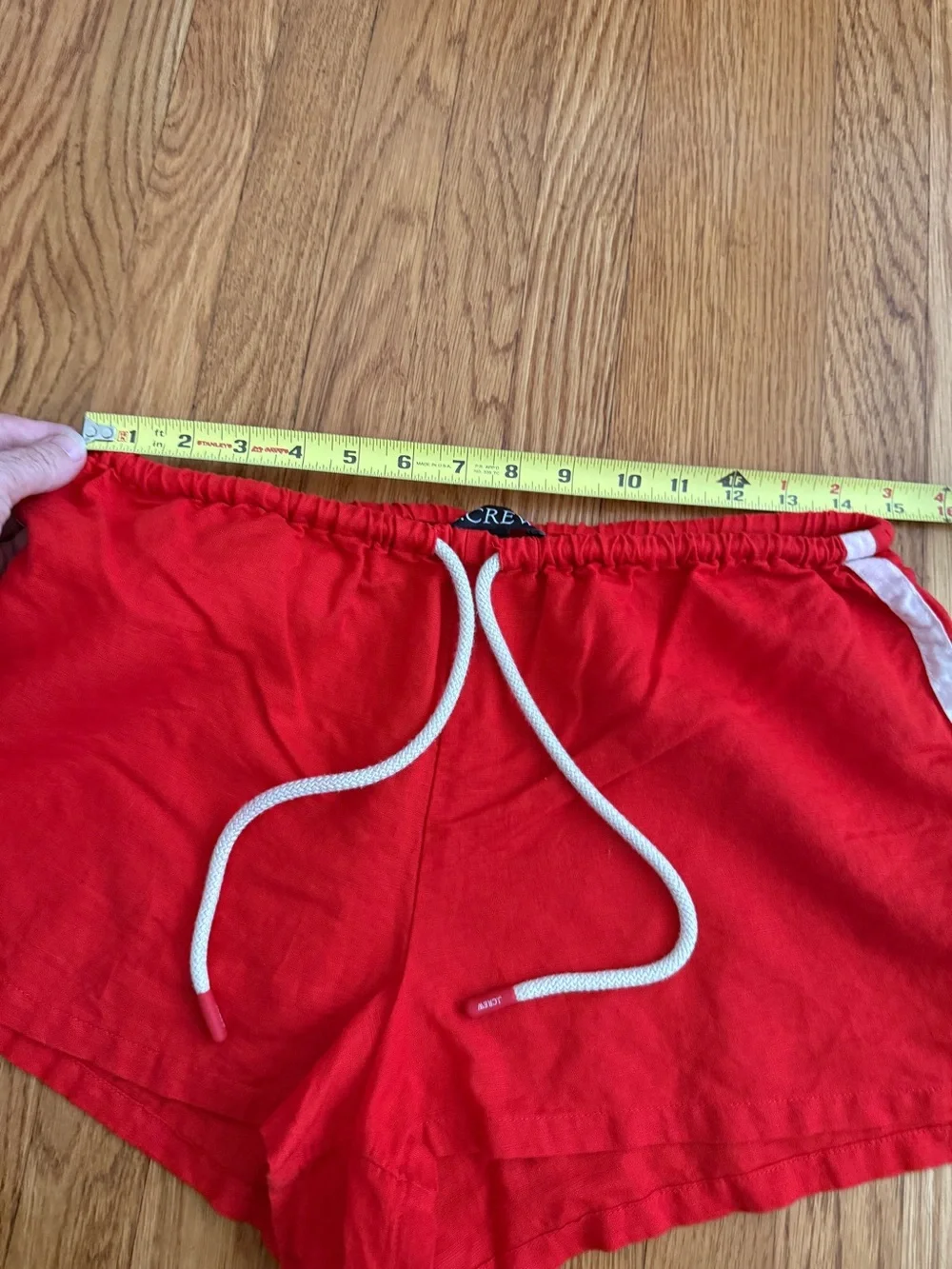 J. Crew red nautical casual warm weather shorts Small